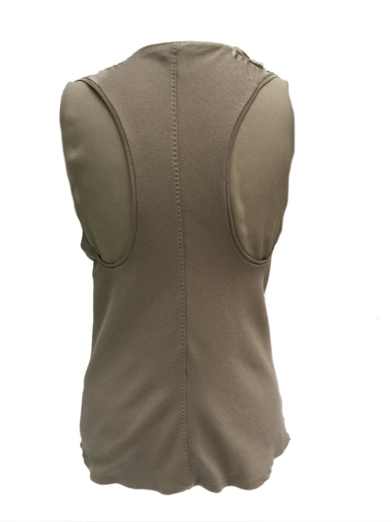 Brunello Cucinelli Silk Cowl Neck Sleeveless Blouse-designer resale