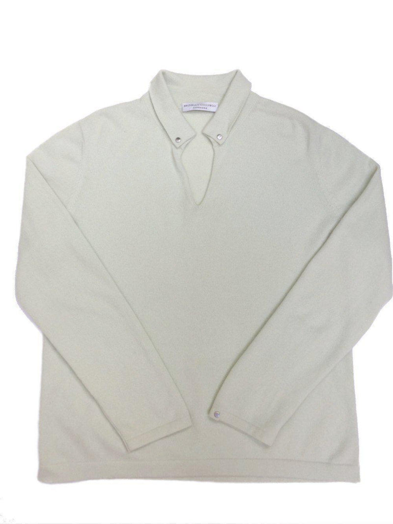 Brunello Cucinelli V-Neck Cashmere Sweater-designer resale
