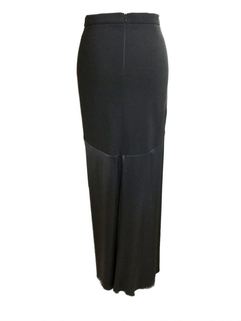 Brunello Cucinelli Wool Silk Paneled Maxi Skirt-designer resale