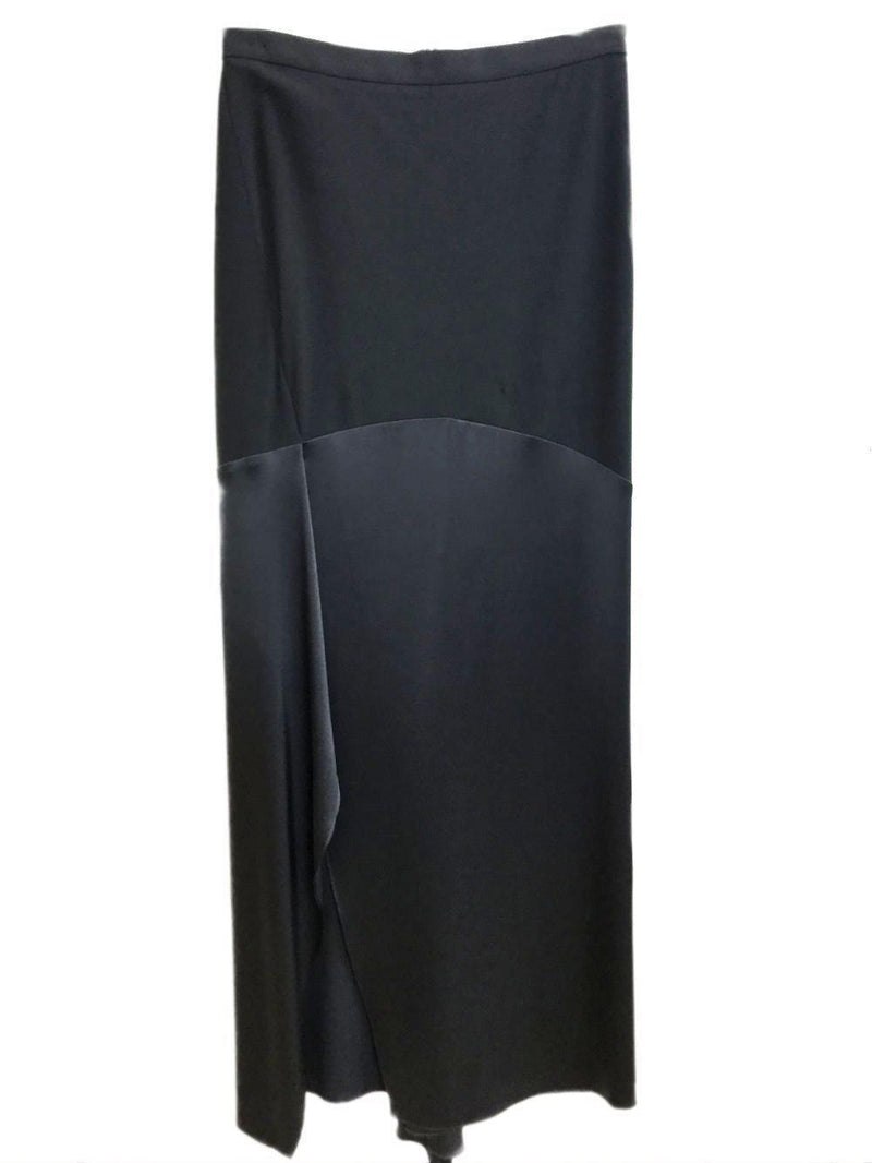 Brunello Cucinelli Wool Silk Paneled Maxi Skirt-designer resale