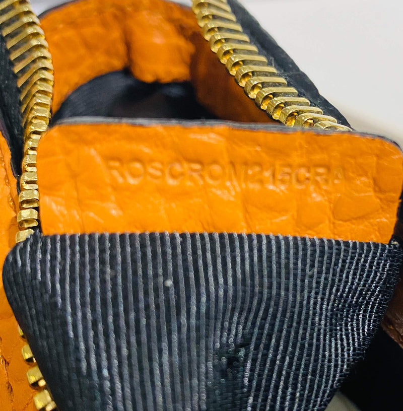 Burberry Heritage Grain Small Gladstone Bag Orange-designer resale
