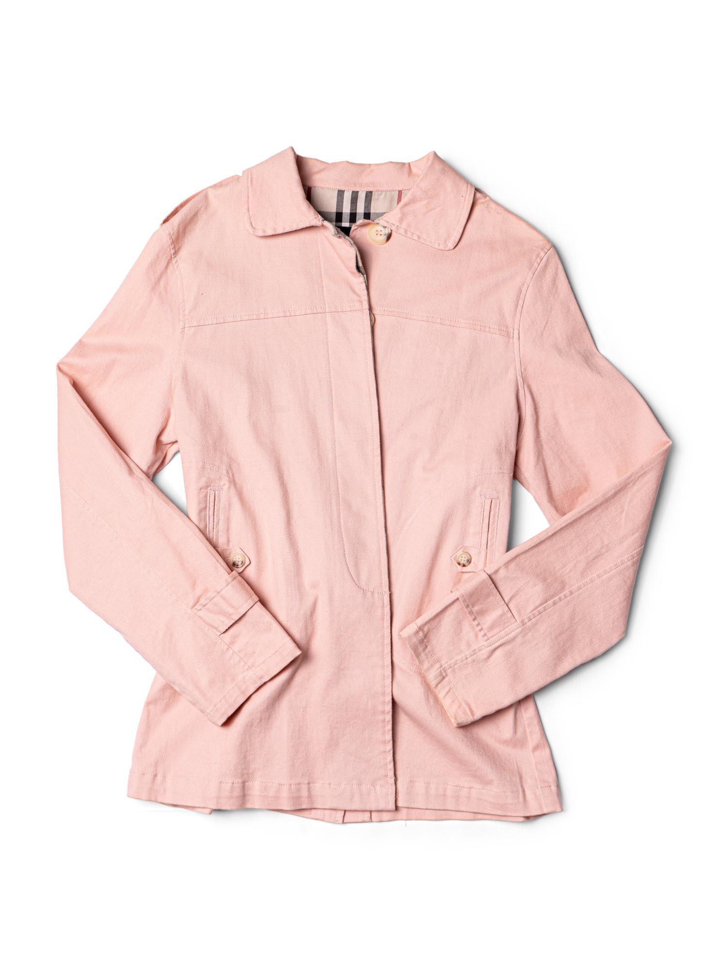 Burberry Nova Check Corduroy Jacket Pink-designer resale