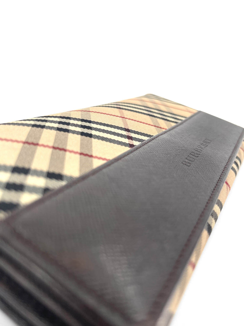 Burberry Nova Check Long Flap Wallet Beige Brown-designer resale