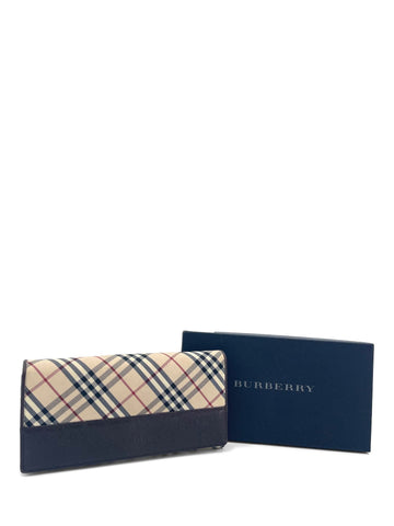 Burberry Nova Check Long Flap Wallet Beige Brown-designer resale