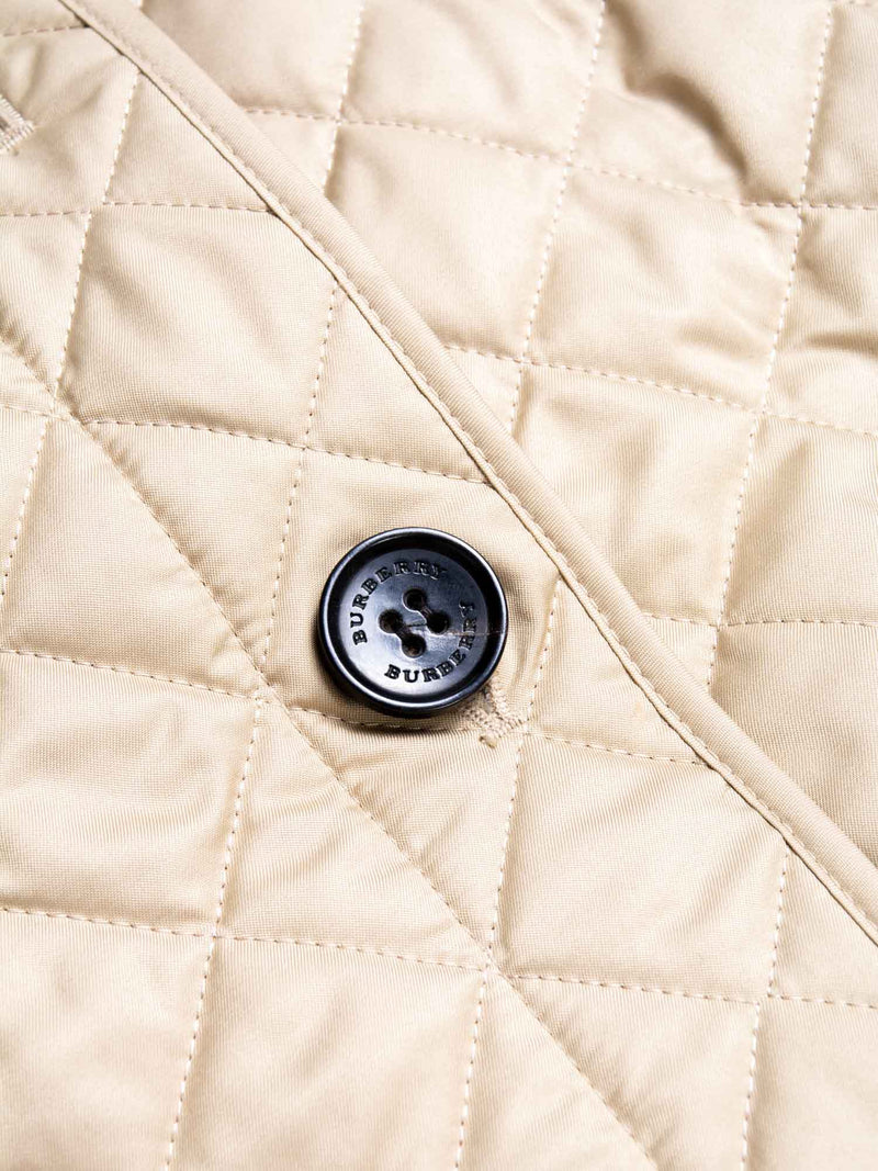 Burberry Nova Check Quilted Jacket Beige-designer resale