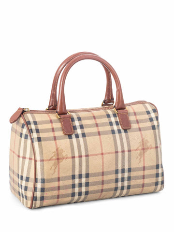 Burberry Nova Check Speedy Bag 30 Brown-designer resale