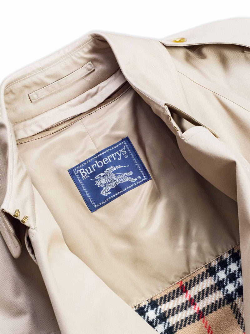 Burberry Nova Check Trench Coat Beige-designer resale