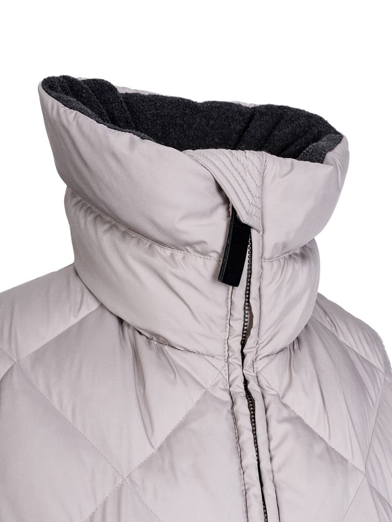 Burberry Quilted Down Novacheck Vest Taupe-designer resale