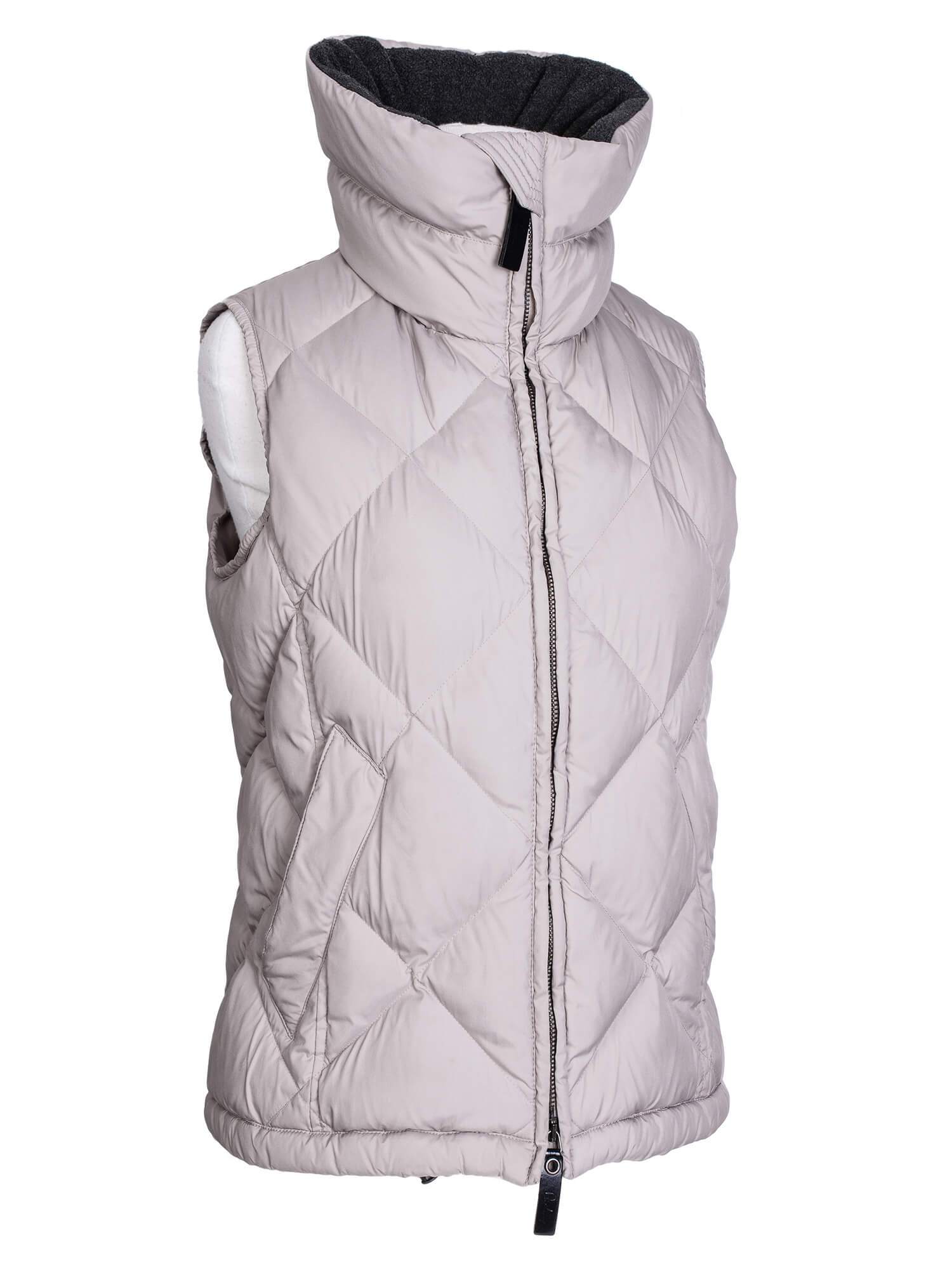 Burberry Quilted Down Novacheck Vest Taupe-designer resale