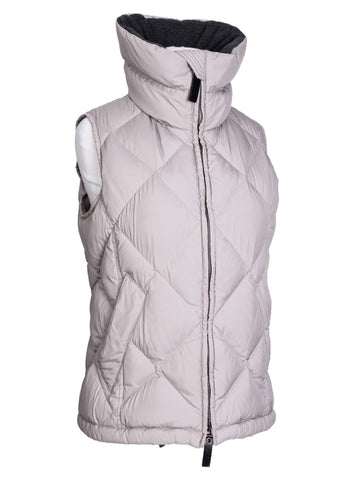 Burberry Quilted Down Novacheck Vest Taupe-designer resale