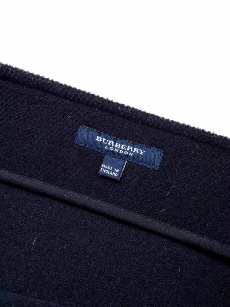 Burberry Wool Toggle Wrap Mini Skirt Black-designer resale
