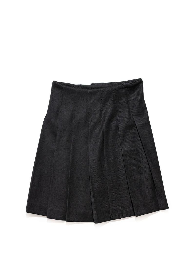 Burberry Wool Wrap Skirt Black-designer resale