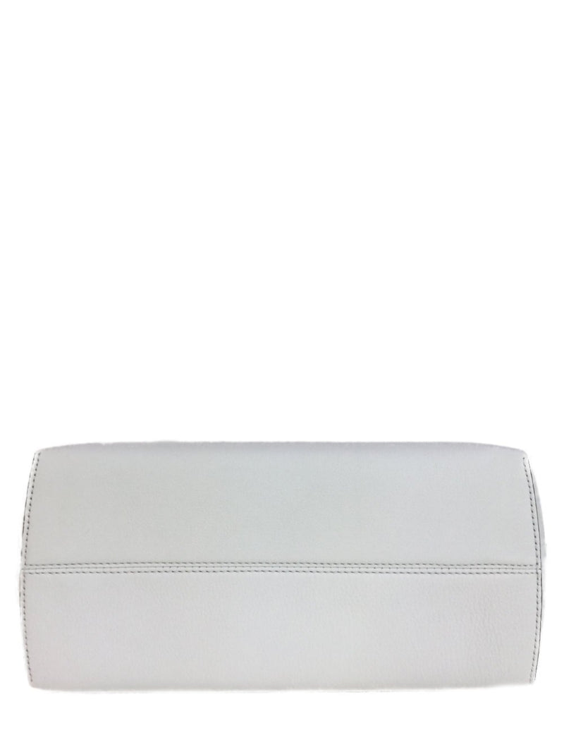 By the Way Messenger Bag White Taupe Leather Studded Silver Hardware-designer resale