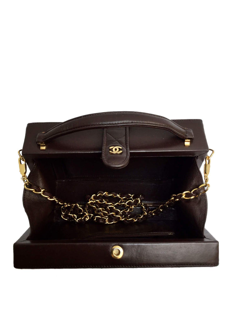 chanel gold box bag vintage
