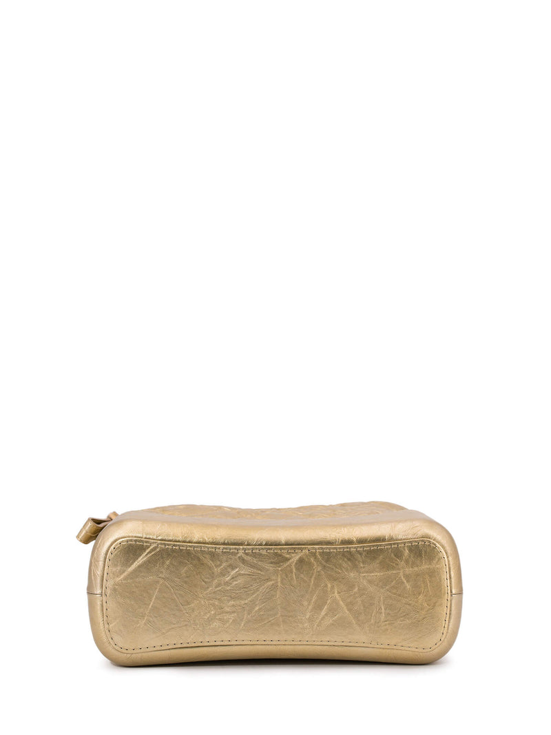 CHANEL Aged Calfskin Quilted Leather Medium Gabrielle Messenger Bag Gold-designer resale