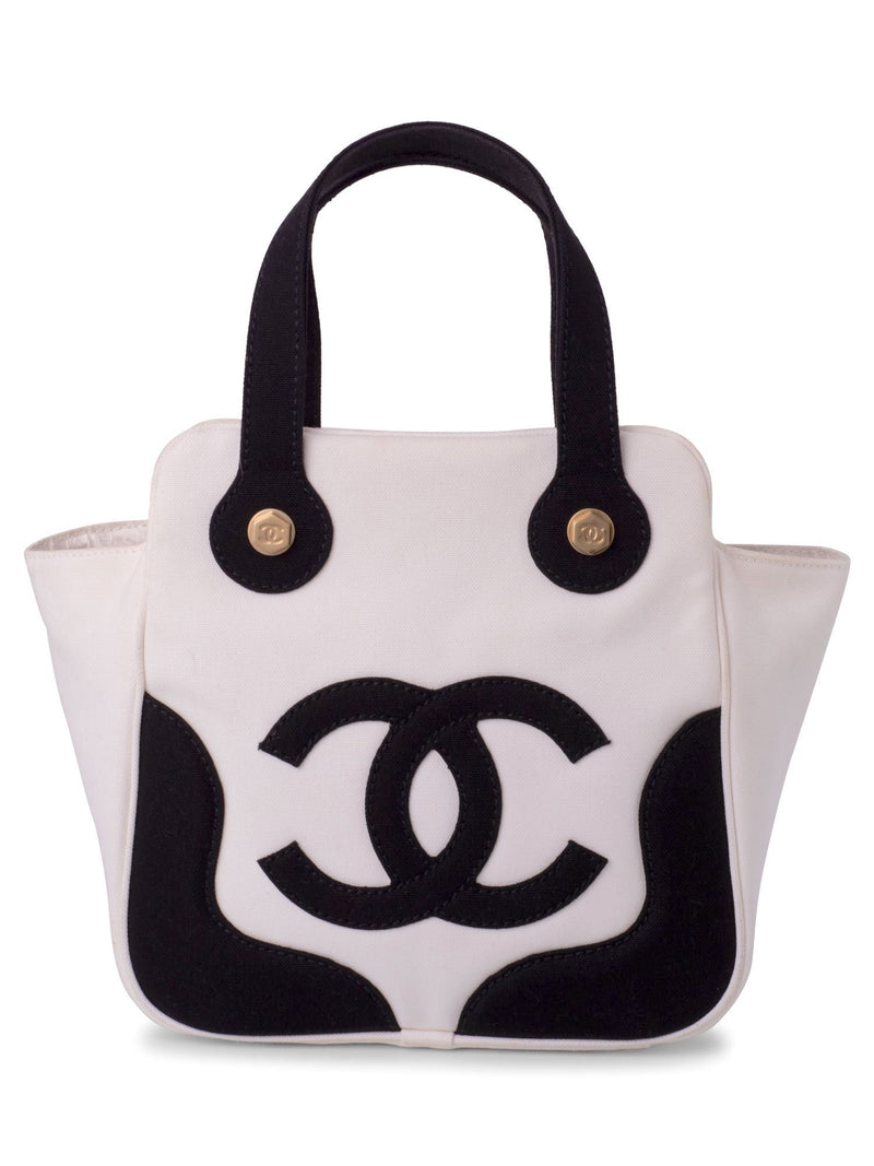 Chanel Marshmallow White & Pink Canvas Bag