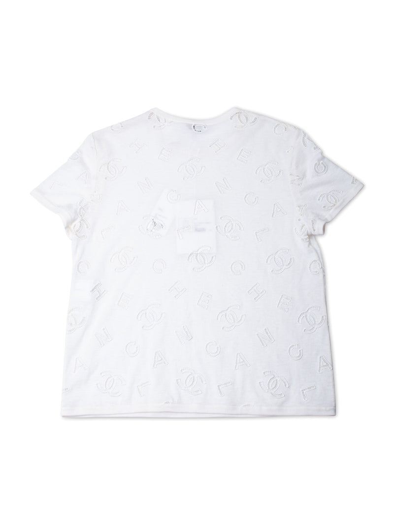 Louis Vuitton blue Embroidered Signature T-Shirt