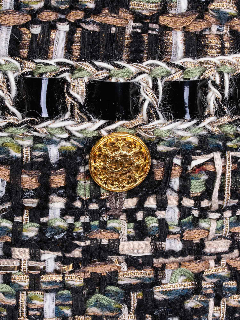 CHANEL CC Logo Lesage Tweed Fringe Fitted Jacket Multicolor-designer resale