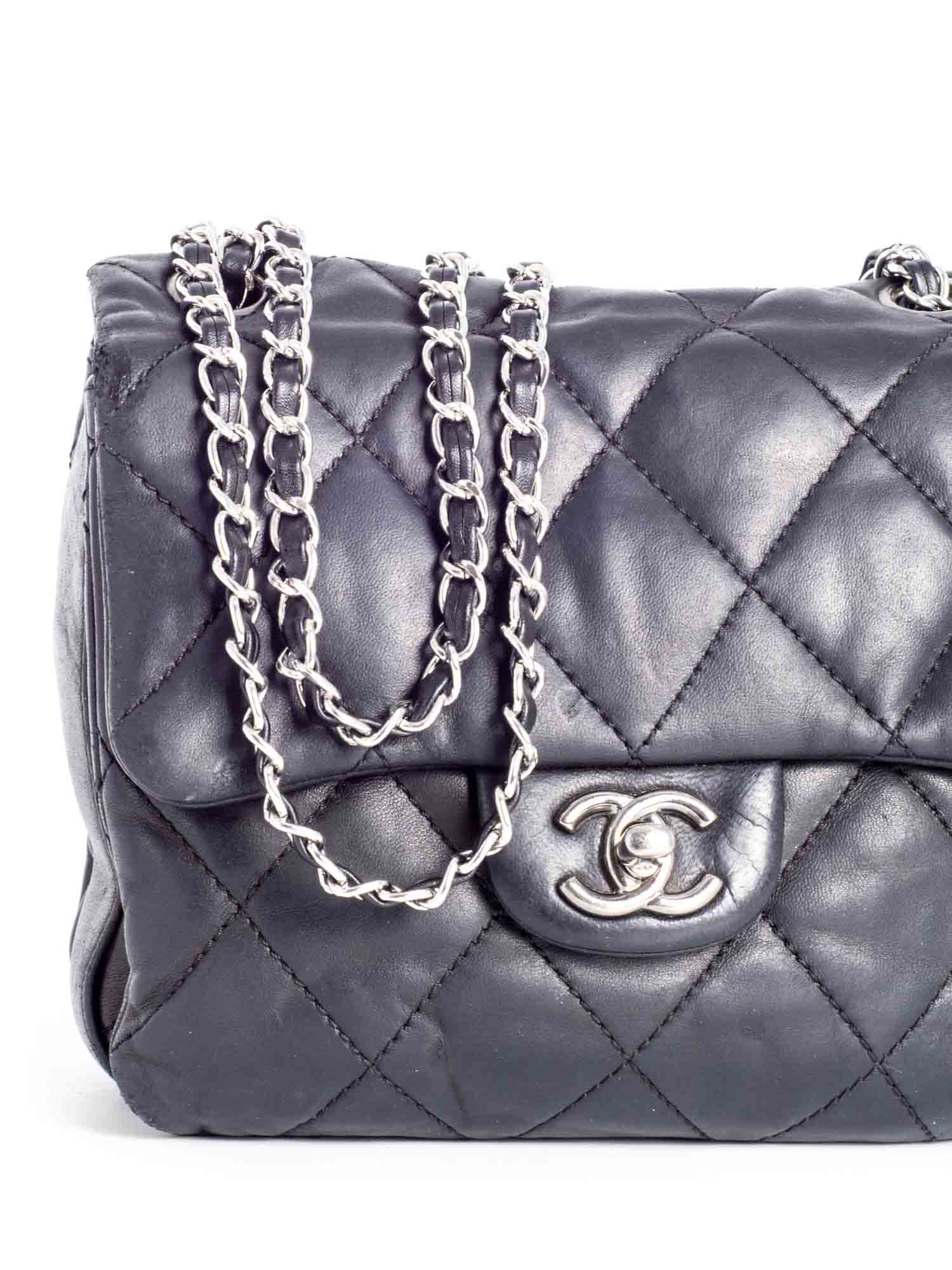 CHANEL CC Logo Quilted Leather Flap Messenger Bag Peach Beige main image 0