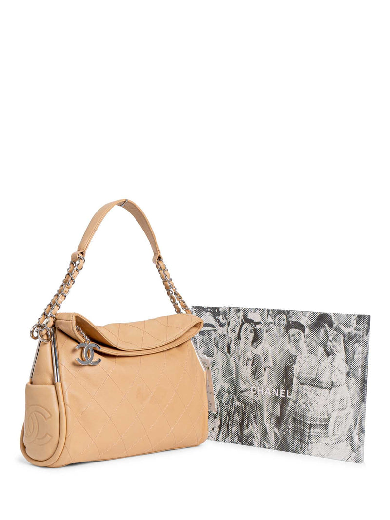 Chanel Neutrals Small Ultimate Soft Hobo