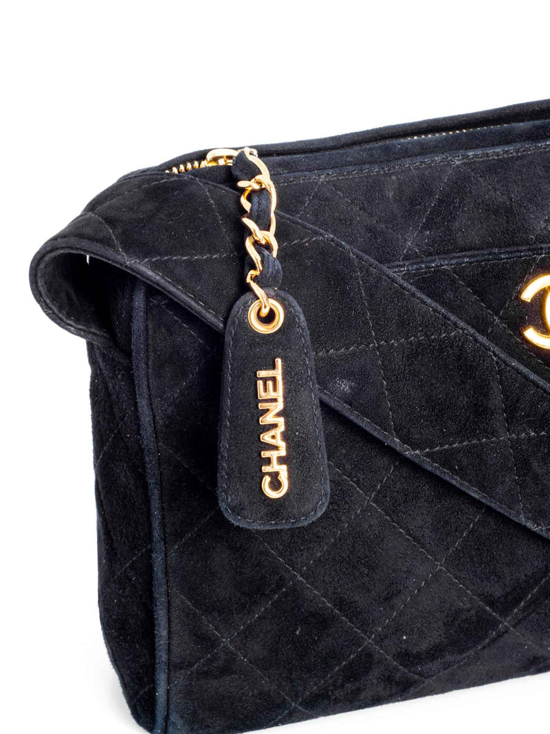 Vintage Chanel Suede Leather Shoulder Bag – The Tiny Dinostore