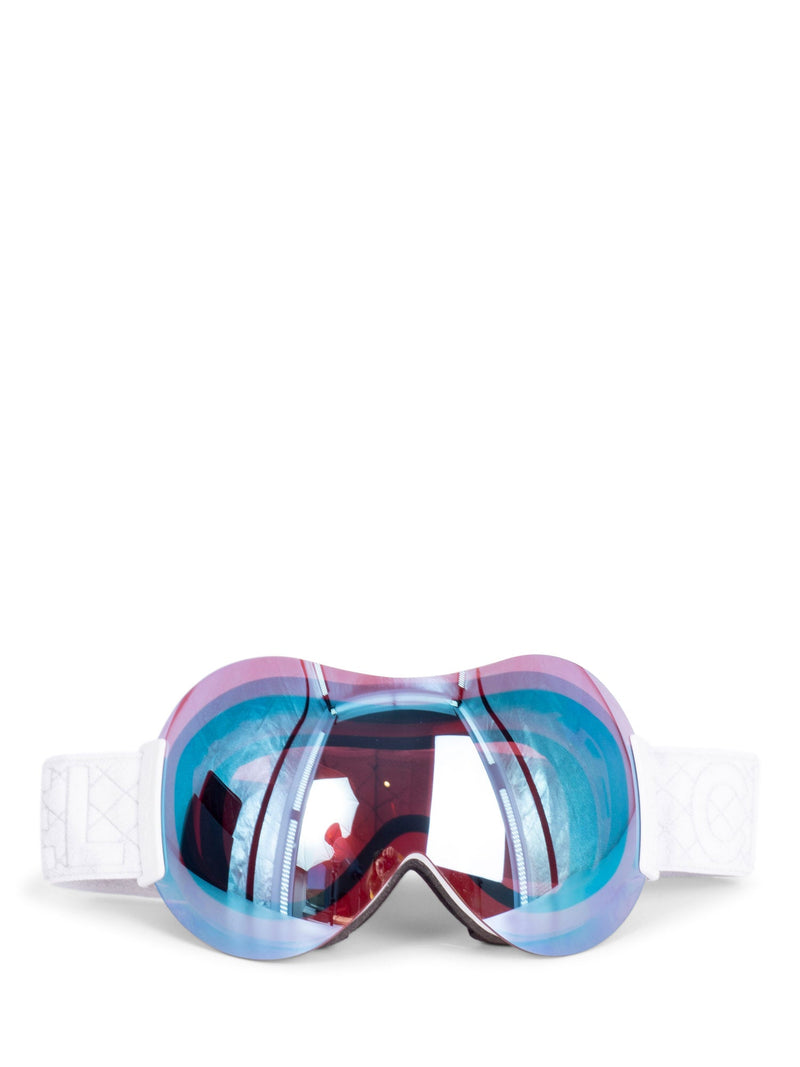 chanel ski goggles CHANEL CC Logo Ski Goggles with Quilted Leather Clutch Black