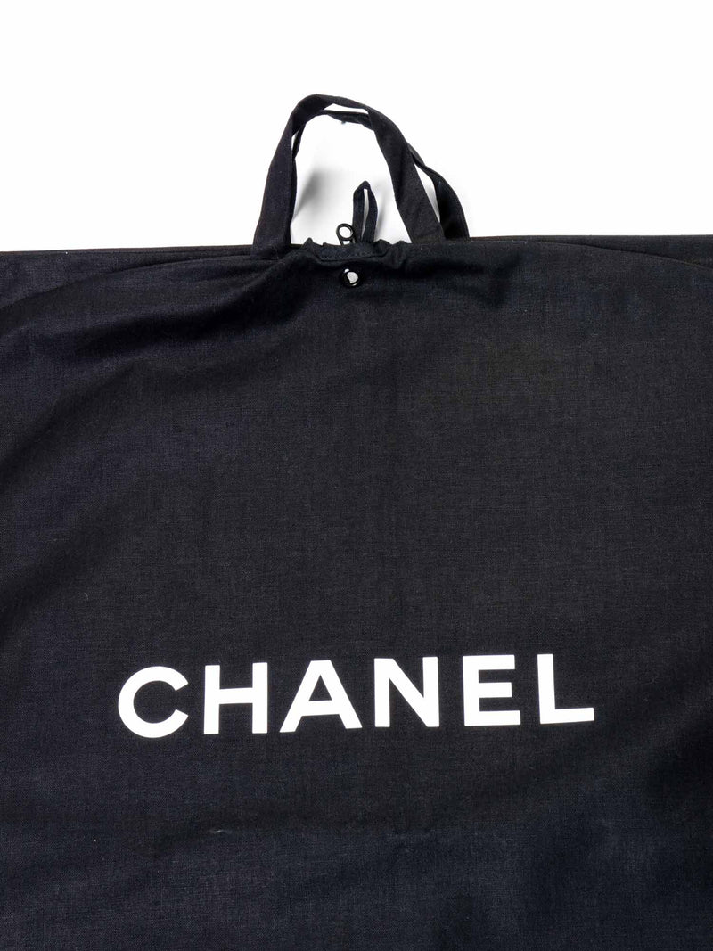 CHANEL Canvas Garment Cover Bag Black-designer resale
