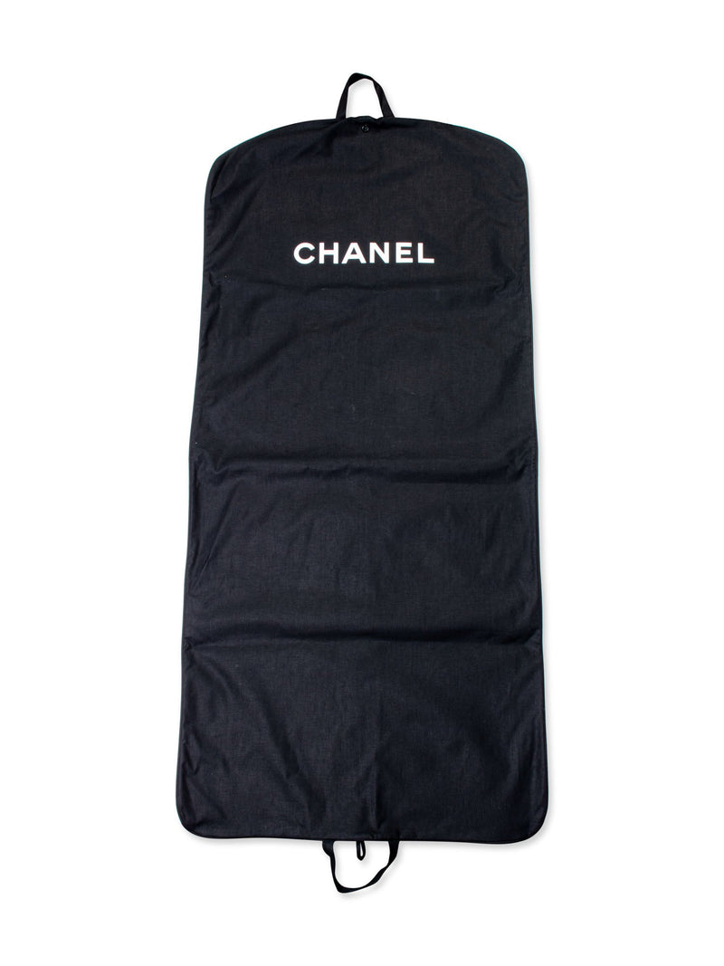 CHANEL Canvas Garment Cover Bag Black-designer resale