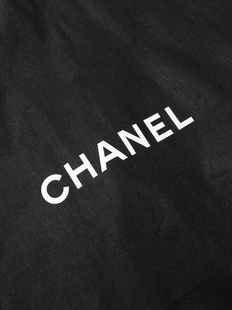 CHANEL Canvas Garment Cover Bag Black