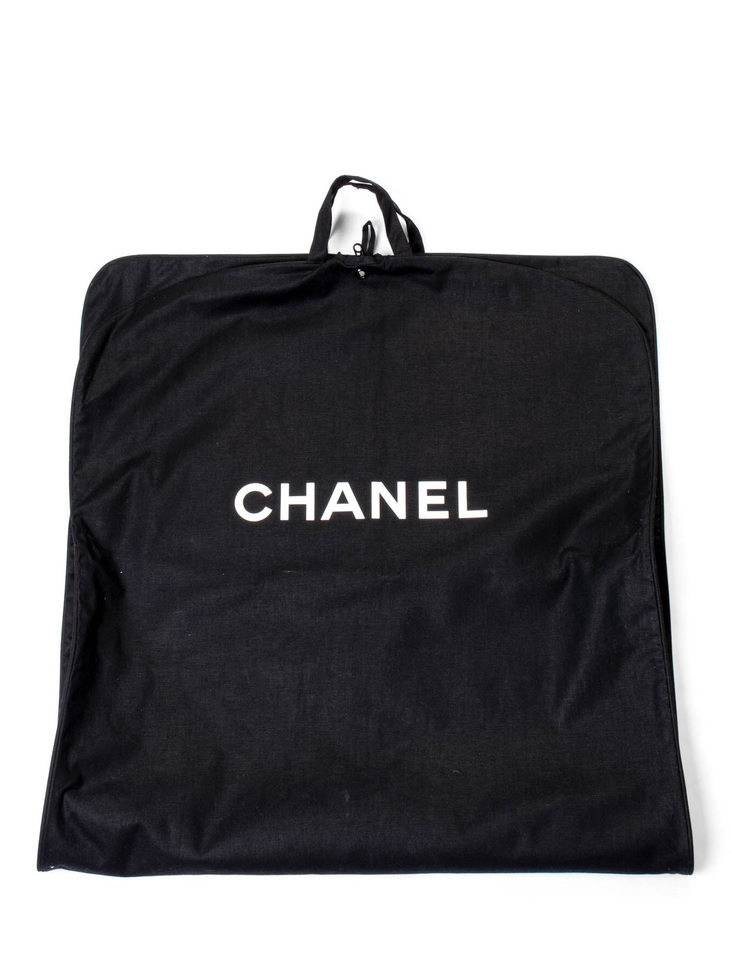 CHANEL Canvas Garment Cover Bag Black-designer resale