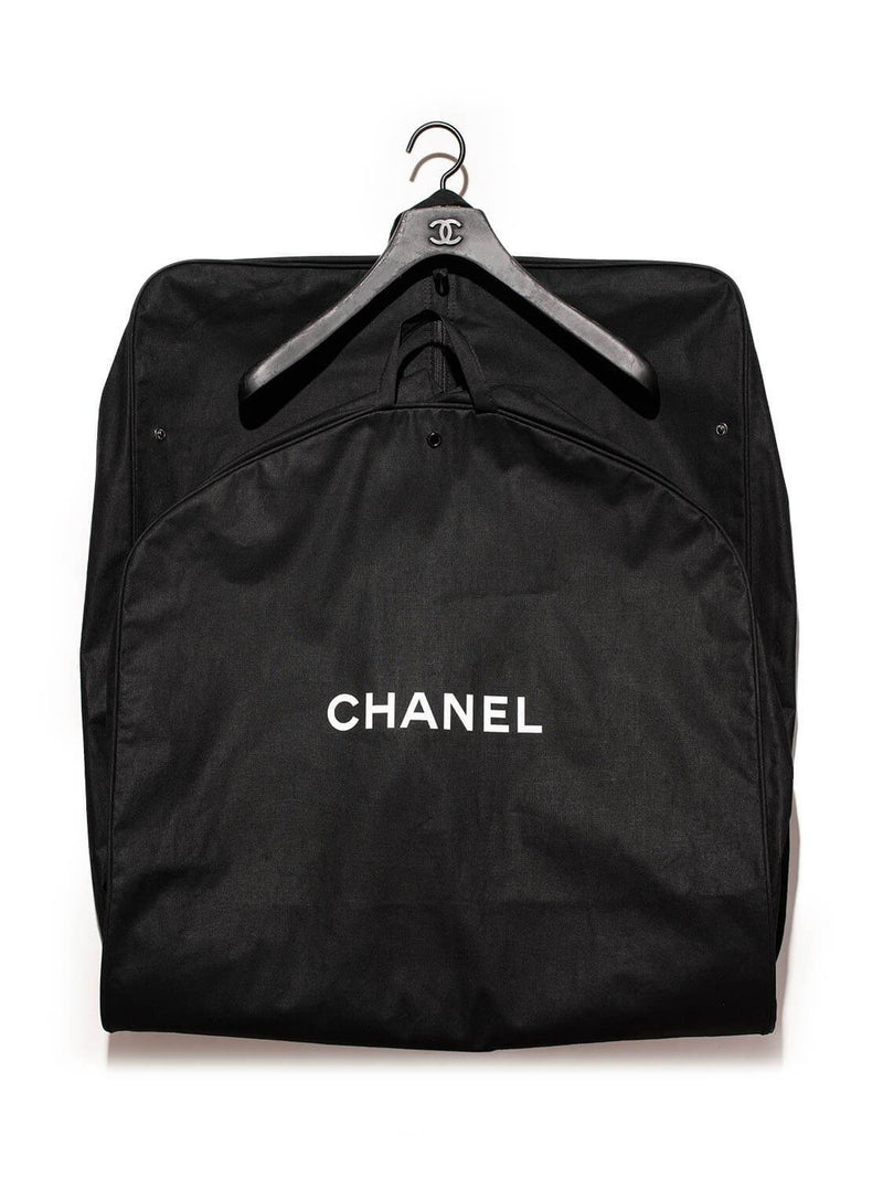 CHANEL Canvas Garment Cover Bag Black-designer resale