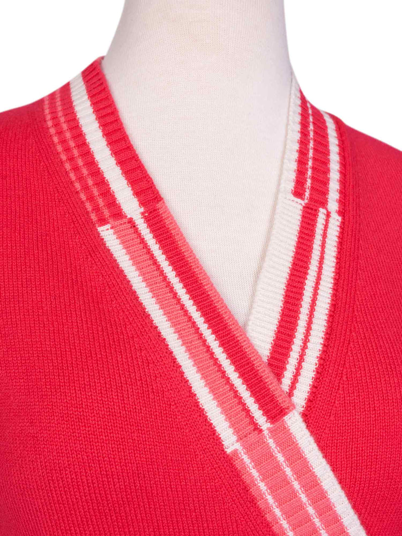CHANEL Cashmere CC Logo Wrap Sweater Pink-designer resale