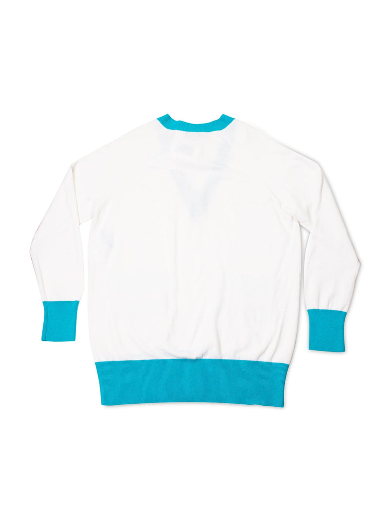 CHANEL Cashmere Logo Runway La Pausa Sweater White-designer resale