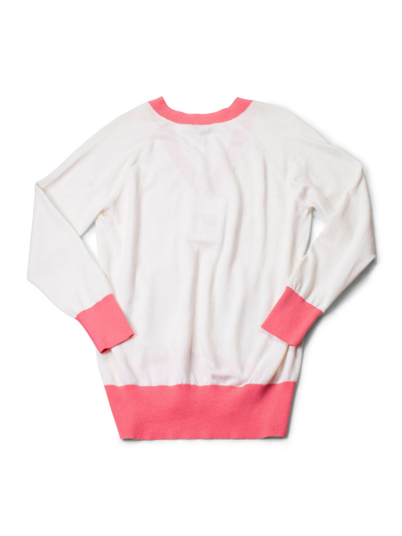 CHANEL Cashmere Logo Runway Sweater White-designer resale