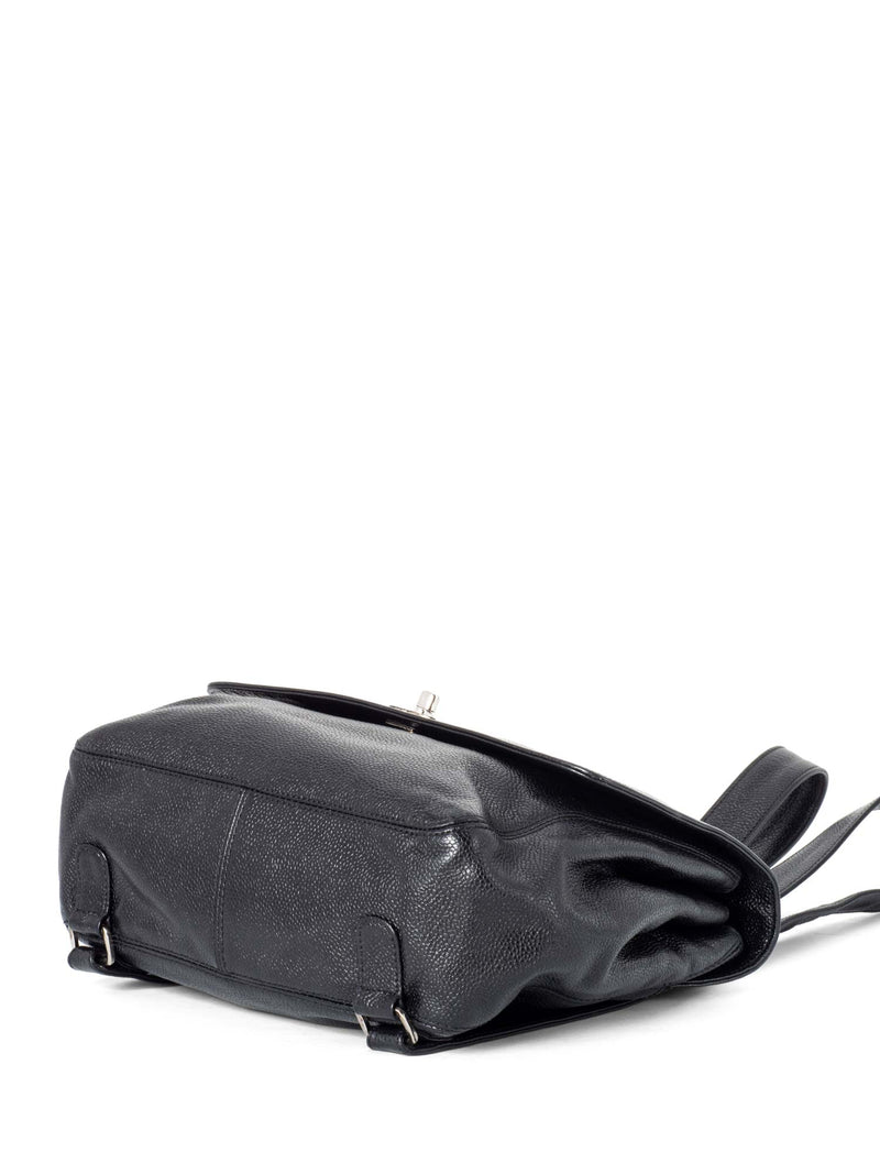CHANEL Caviar CC Logo Backpack Black-designer resale