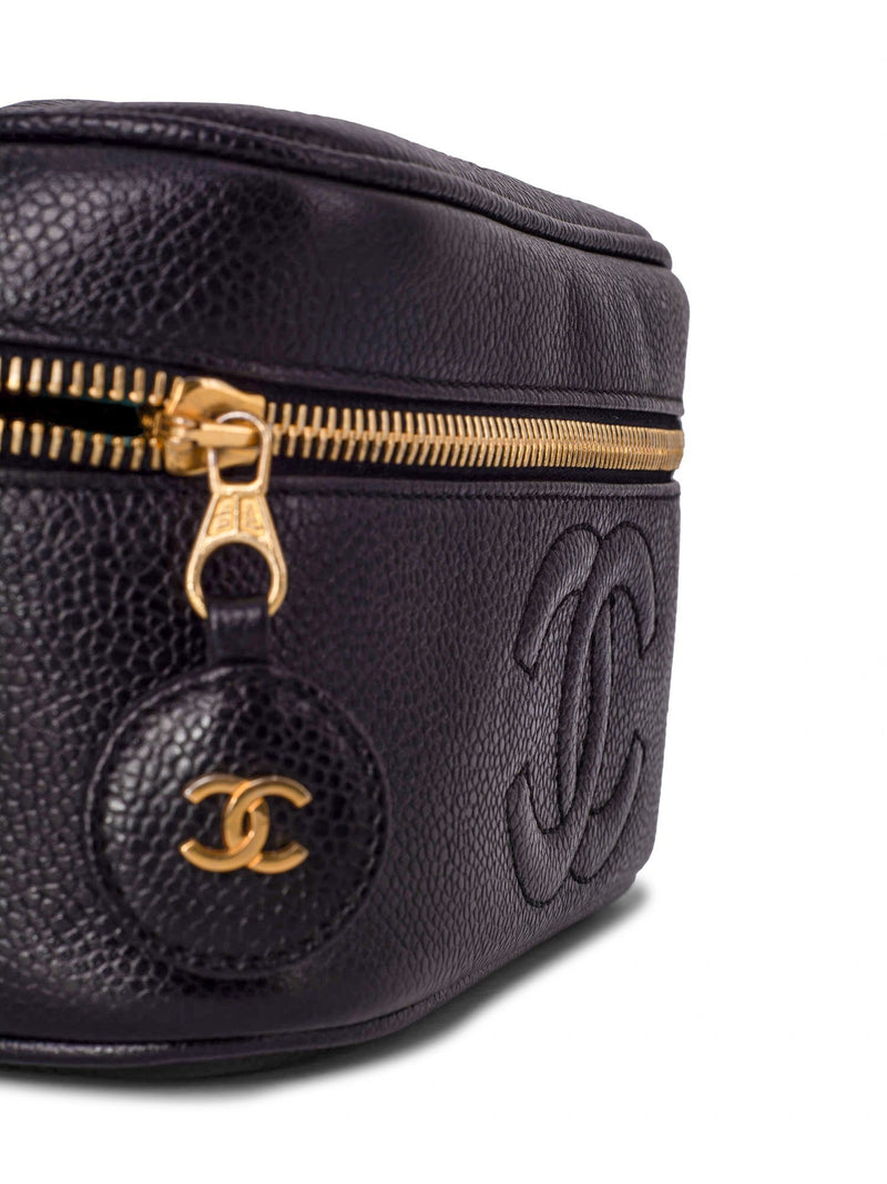 Authentic Vintage Chanel Large Caviar Vanity Bag 