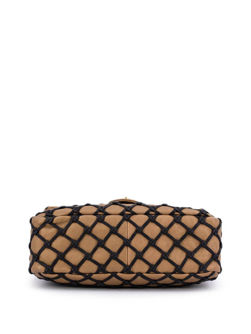 CHANEL Caviar Quilted Jumbo Single Flap Gold-designer resale
