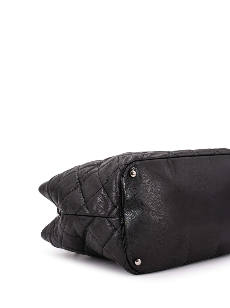 CHANEL Caviar Quilted Timeless Soft Shopper Bag Black-designer resale