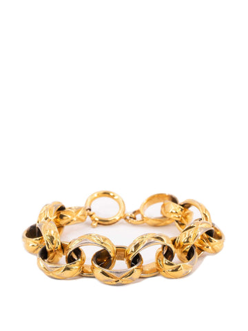 CHANEL Chain Link Bracelet Gold-designer resale