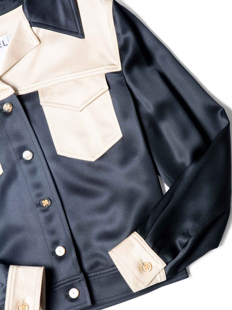 Shop CELINE chasseur jacket in tweed (2V10O400T.03CD) by