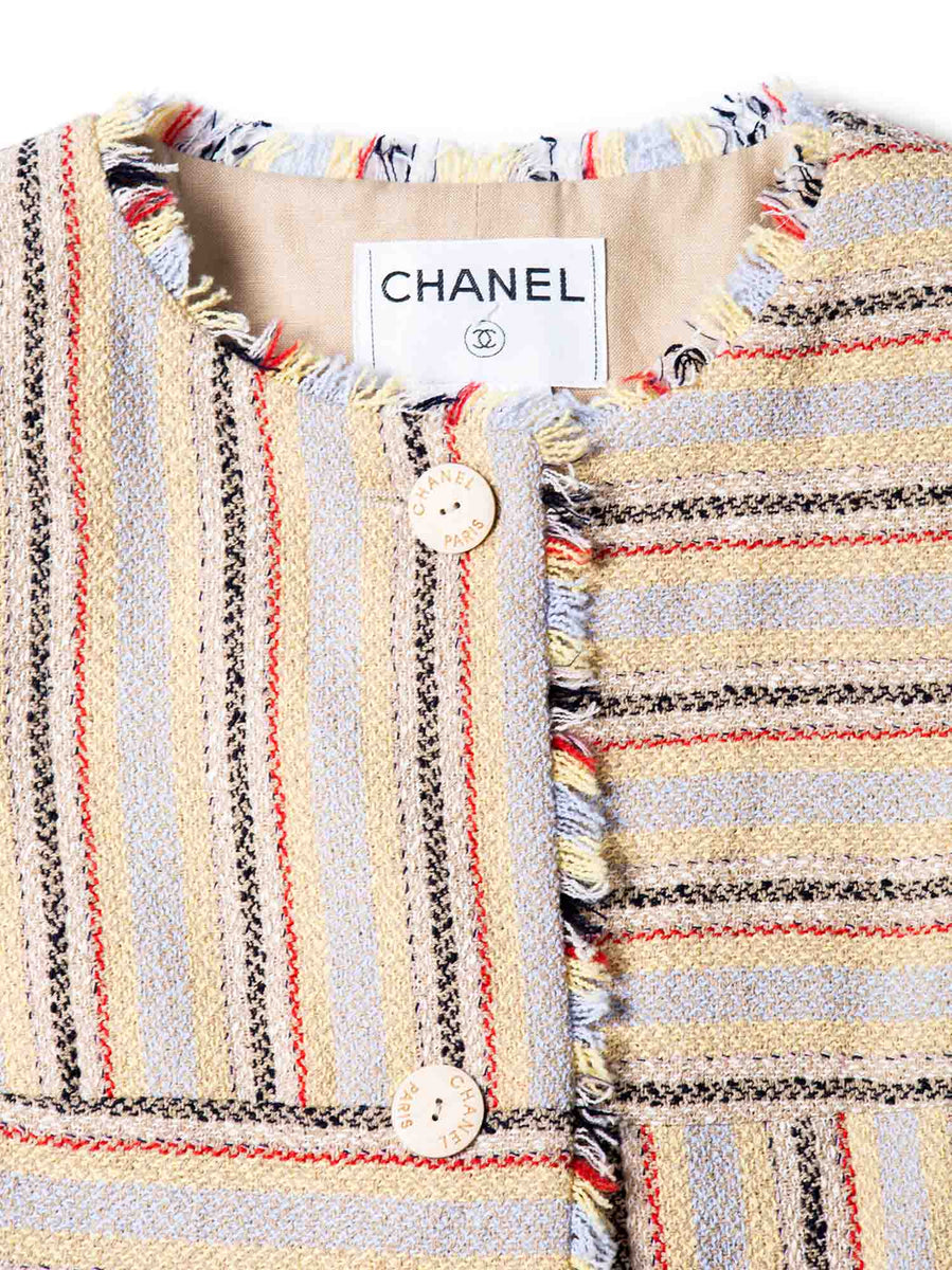 Chanel - Metallic Lesage Fantasy Tweed Jacket - Black and Beige - 40 - US 10