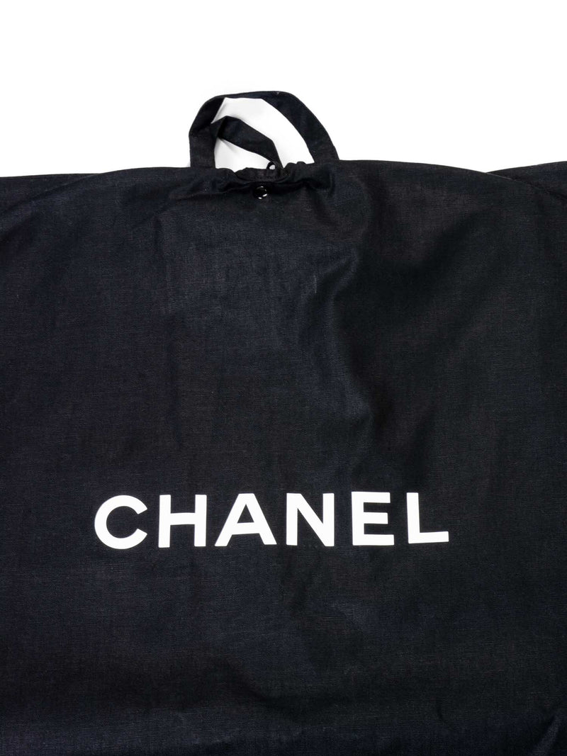 CHANEL Extra Long Canvas Garment Cover Bag Black-designer resale