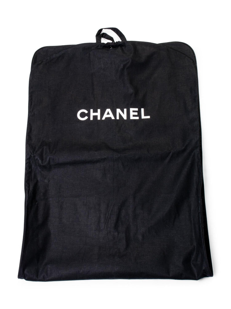 CHANEL Extra Long Canvas Garment Cover Bag Black