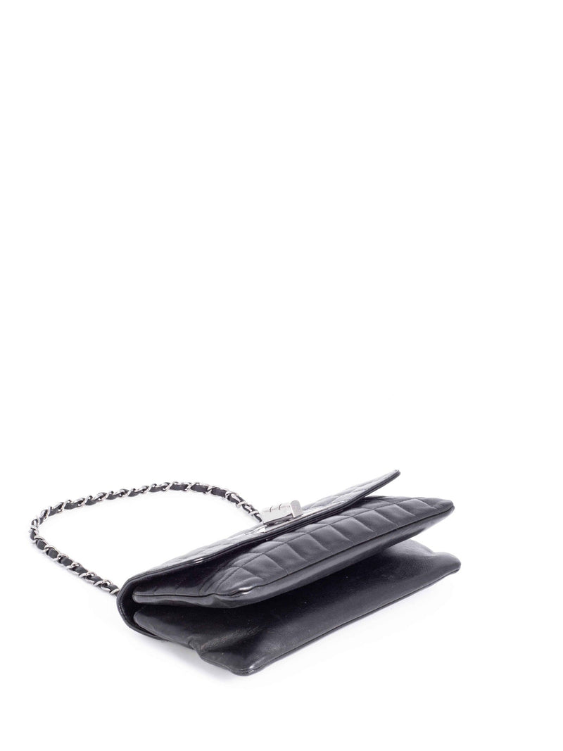CHANEL Lambskin Leather Square Quilted Reissue Flap Bag Black-designer resale
