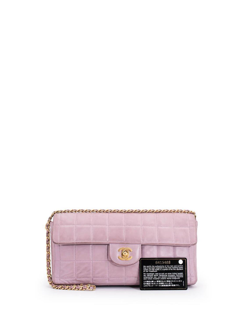 CHANEL Lambskin Quilted Medium Flap Bag Pink-designer resale