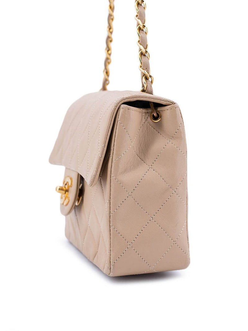 Chanel Vintage Small Classic Flap in Beige