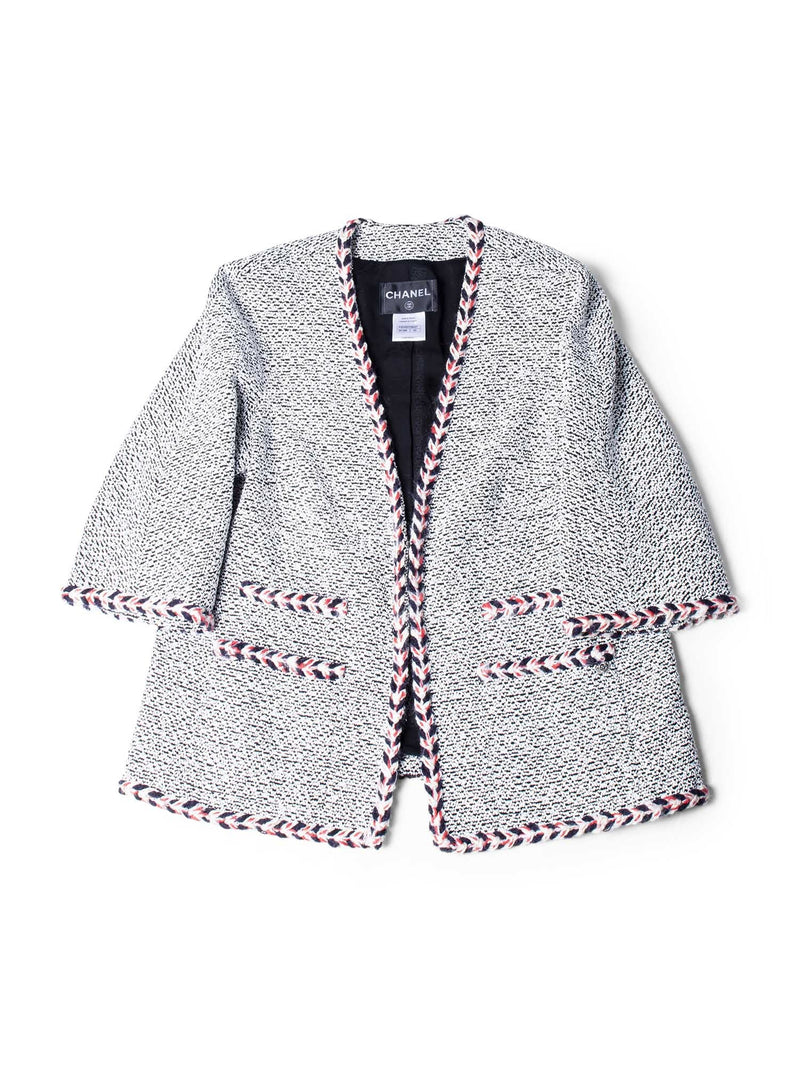 CHANEL Lesage Tweed Fringe Jacket Multicolor-designer resale