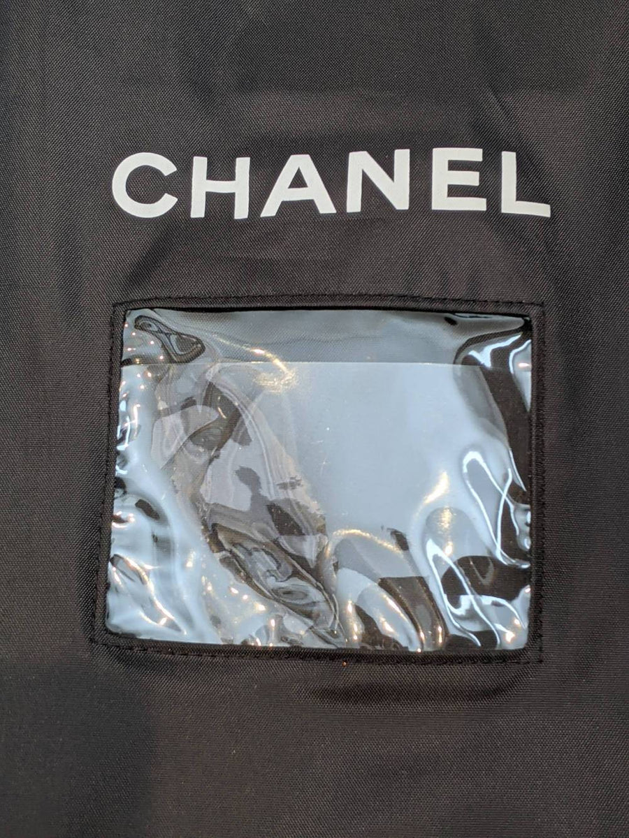 CHANEL Nylon Garment Cover Bag Black