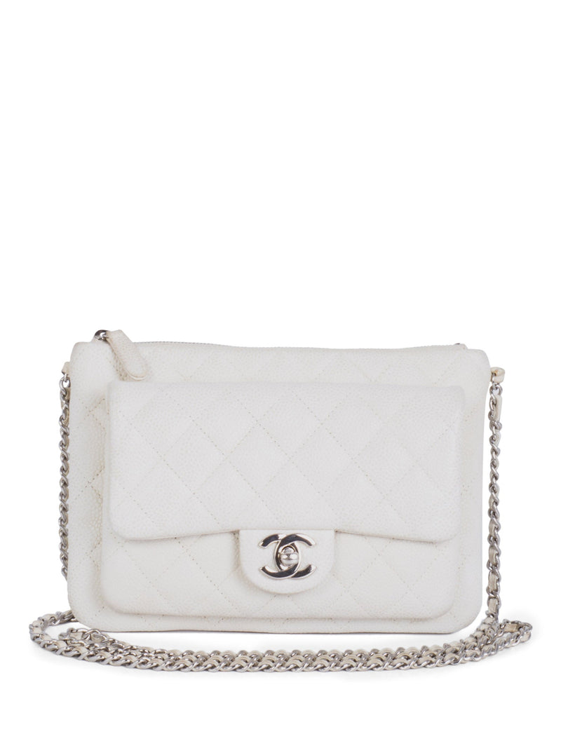 Chanel Mini Square Flap Bag White