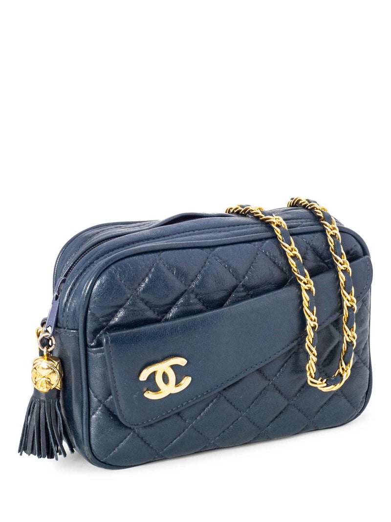 chanel wallet blue new
